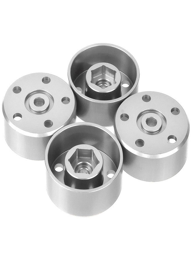 TOOMOD Aluminum Wheel Hex Hub adapters for Tamiya Super ClodBuster Bullhead Upgrades Replace Parts (Silvery) - Image 4